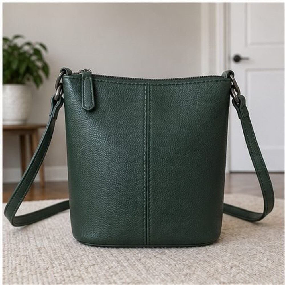 Sand Suede Crossbody Bag
